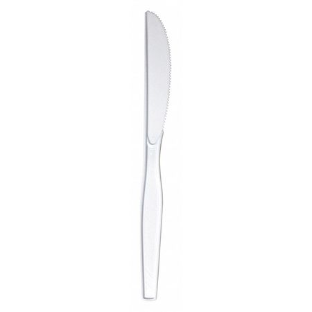 Knife,plastc,medium Weight,wht,pk1000 (1