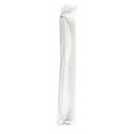 Knife,polypropylene,wrapped,wht,pk1000 (