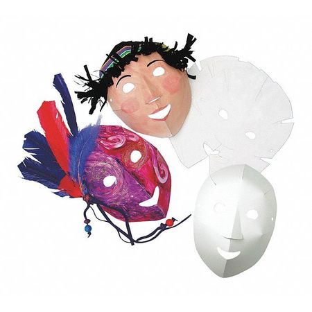 Masks,fold-up,8"x10",white,pk40 (1 Units