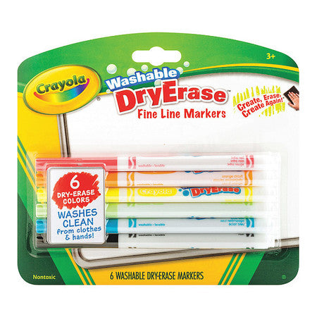 Markers,dry E,wash,fine,pk6 (2 Units In