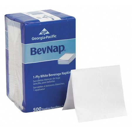 Napkin,9.5"x9.5",wht,pk500 (2 Units In P