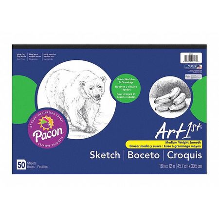 Pad,sketch,18"x12",50sheet (1 Units In E