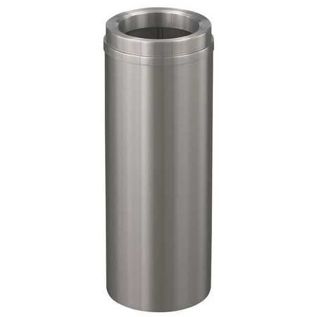 Wastebasket,round,6 Gal.,silver (1 Units