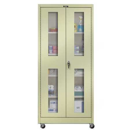 Shelving Cabinet,84" H,36" W,tan (1 Unit