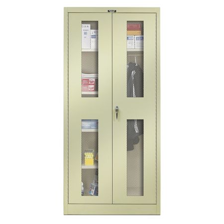 Combo Wardrobe Cab,78"h,36"w,tan (1 Unit