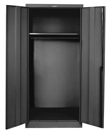 Wardrobe Cabinet,78" H,48" W,black (1 Un