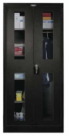 Combo Wardrobe Cabinet,78"h,36"w,black (