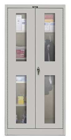 Combo Wardrobe Cab,78"h,48"w,light Gray