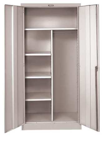 Combo Wardrobe Cab,78"h,48"w,light Gray