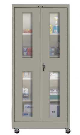 Shelving Cabinet,72" H,48" W,gray (1 Uni