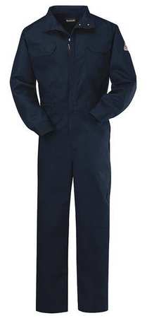 Flame-resistant Coverall,navy,42 In Tall