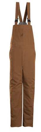 Bib Overalls,brown,54-1/2 In X 31-1/2 In