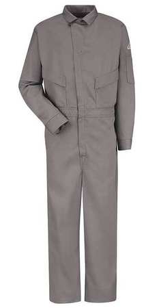 Flame-resistant Coverall,gray,42 In Tall