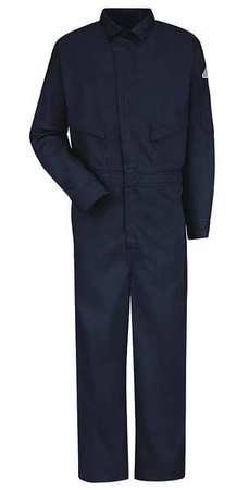 Flame-resistant Coverall,navy,42 In Tall