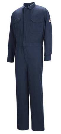 Flame-resistant Coverall,navy,42 In Tall