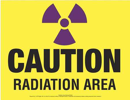 Caution Sign,radiation Area (1 Units In