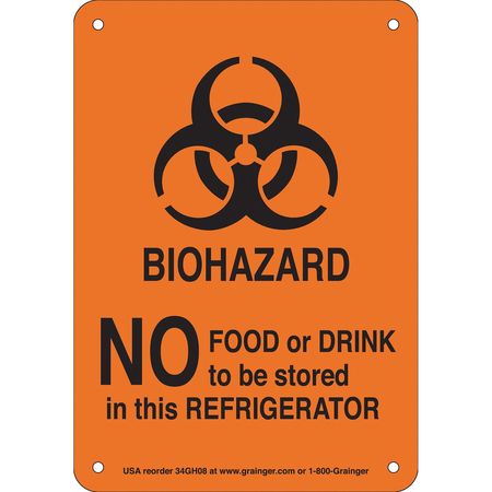 Biohazard Sign,no Food Or Drink,aluminum