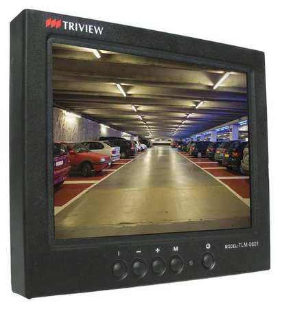 Cctv Monitor,lcd,black,12vdc,8 In. (1 Un