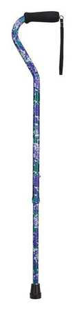 Adjustable Cane,offset,purple Flowers (1