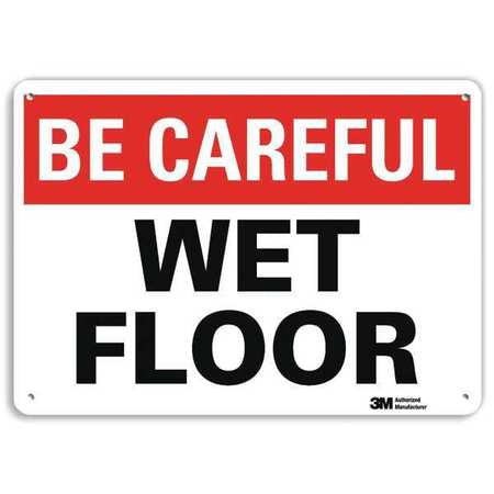 Be Careful Sign,10" W,7" H,0.040" Thick