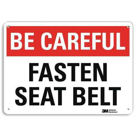 Be Careful Sign,10" W,7" H,0.040" Thick