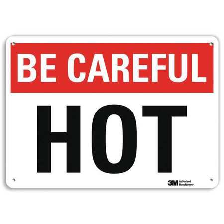 Be Careful Sign,10" W,7" H,0.040" Thick