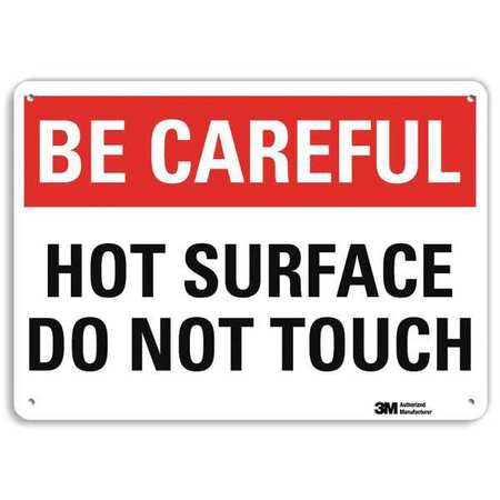 Be Careful Sign,10" W,7" H,0.040" Thick