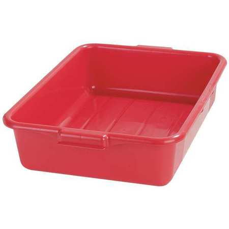 Tote Box,20 In L X 15 In W X 5 In H,red