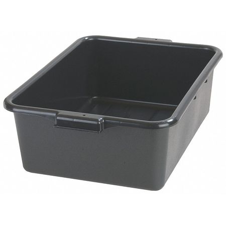 Tote Box,20in L X 15 In W X 7 In H,black