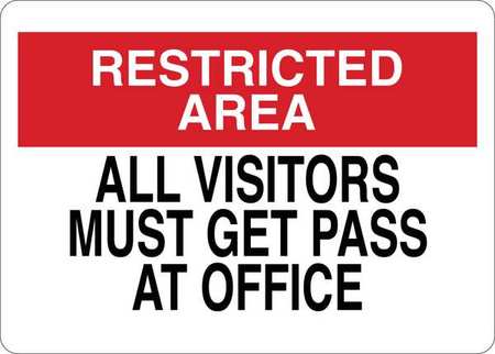 Admittance Sign,restricted Area All,pl (