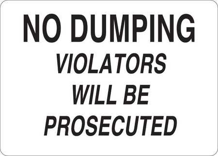 Security Sign,no Dumping Violators,pl (1