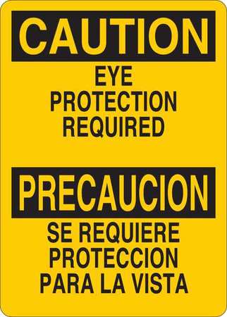 Caution Sign,aluminum,bilingual,10 In. H