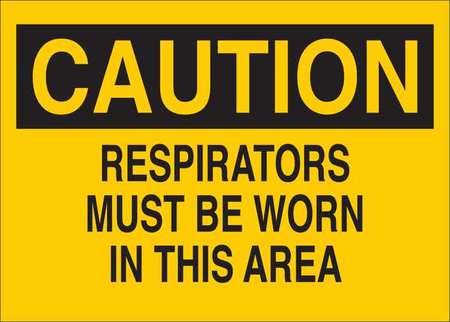 Caution Sign,respirators,txt,sa,vnl (1 U