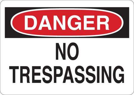 Danger Admittance Sign,5 In. H X 7 In. H