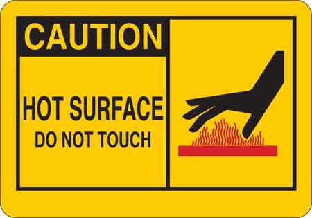 Caution Sign,vinyl,10 In. H X 14 In. W (