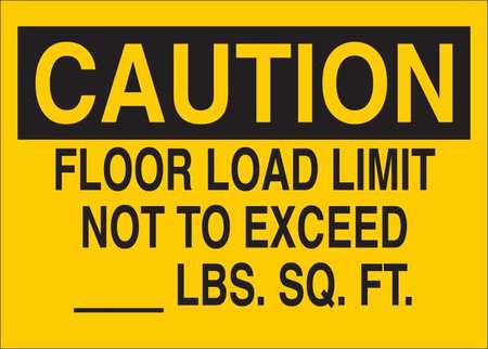 Caution Sign,floor Load Lmit,txt,srfc,al