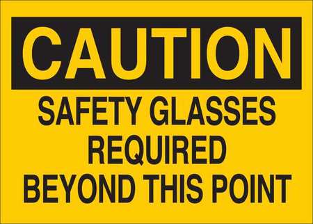 Caution Sign,black/yellow,7 In W,english