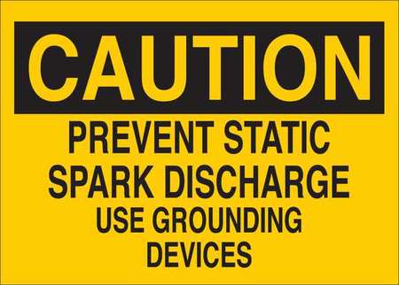 Caution Sign,prevent Static,sa,vnl,7in.h