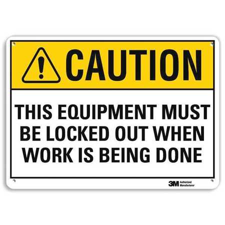 Caution Sign,10" W,7" H,0.040" Thick (1