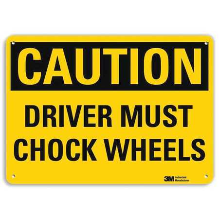 Caution Sign,10" W X 7" H,0.055" Thick (