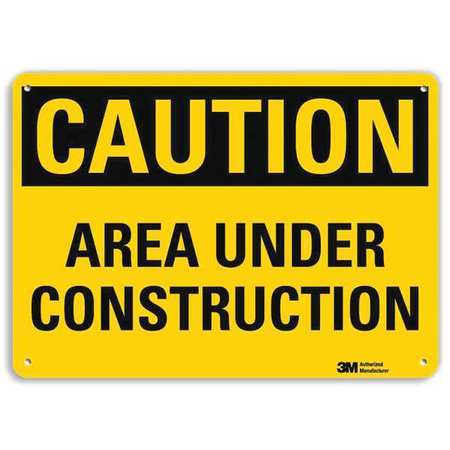 Caution Sign,10" W,7" H,0.040" Thick (1