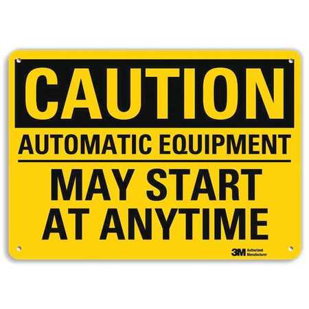 Caution Sign,10" W,7" H,0.040" Thick (1