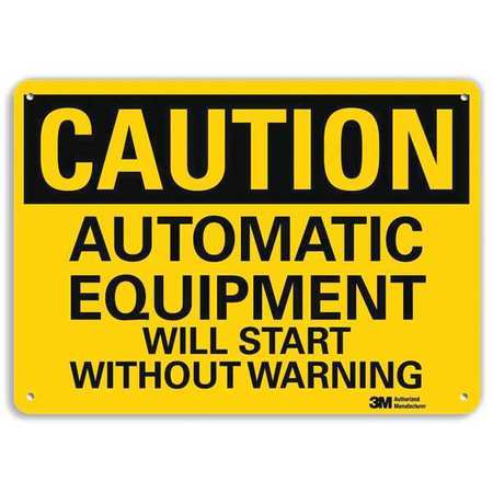 Caution Sign,10" W,7" H,0.040" Thick (1