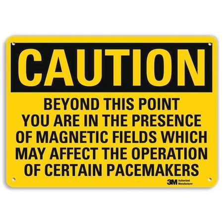 Caution Sign,10" W,7" H,0.040" Thickness