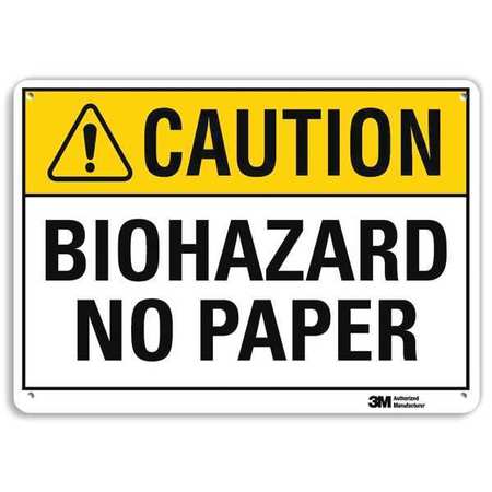 Biohazard Sign,corner Holes,10inhx14inw