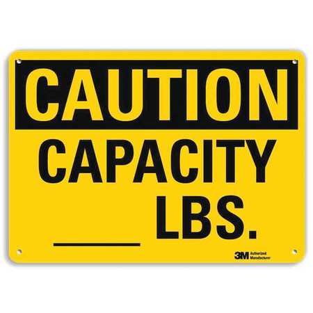 Caution Sign,10" W,7" H,0.040" Thick (1