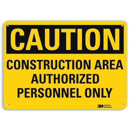 Caution Sign,10" W,7" H,0.040" Thick (1