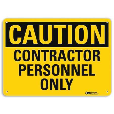 Caution Sign,10" W,7" H,0.040" Thick (1