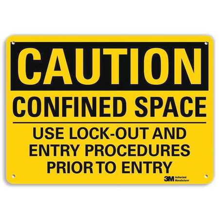 Caution Sign,10" W,7" H,0.040" Thick (1