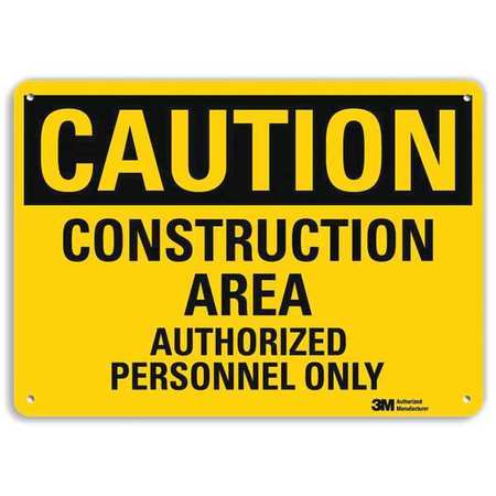 Caution Sign,10" W,7" H,0.040" Thick (1